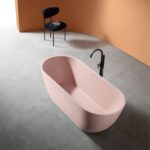 Rock Texture Bathtub Pink - D002