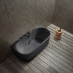 Rock Texture Bathtub Black - A005