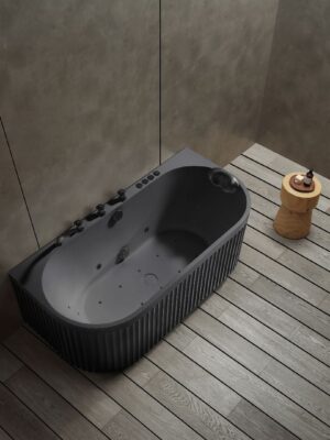 Rock Texture Bathtub Black - A005