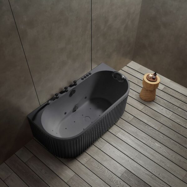 Rock Texture Bathtub Black - A005