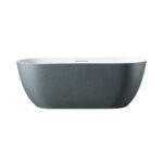 Rock Texture Bathtub TWO-TONE COLOR PRODUCTS Prussian - Blue-Grey+White - D002