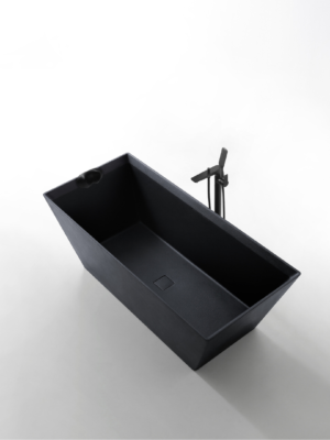 Rock Texture Bathtub Black - D001