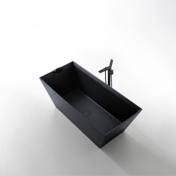 Rock Texture Bathtub Black - D001