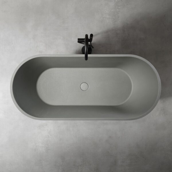 Rock Texture Bathtub Cement-Grey - D002