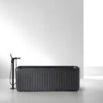 Rock Texture Bathtub Black- D005