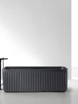 Rock Texture Bathtub Black- D005