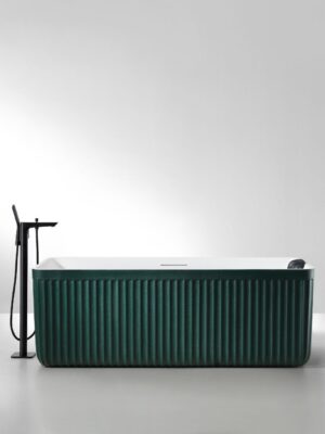 Rock Texture Bathtub Two-tone color products Malachite-Green+White - D005