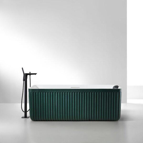 Rock Texture Bathtub Two-tone color products Malachite-Green+White - D005