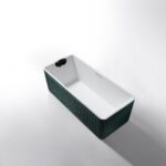 Rock Texture Bathtub Two-tone color products Malachite-Green+White - D005