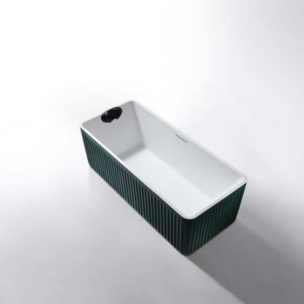 Rock Texture Bathtub Two-tone color products Malachite-Green+White - D005