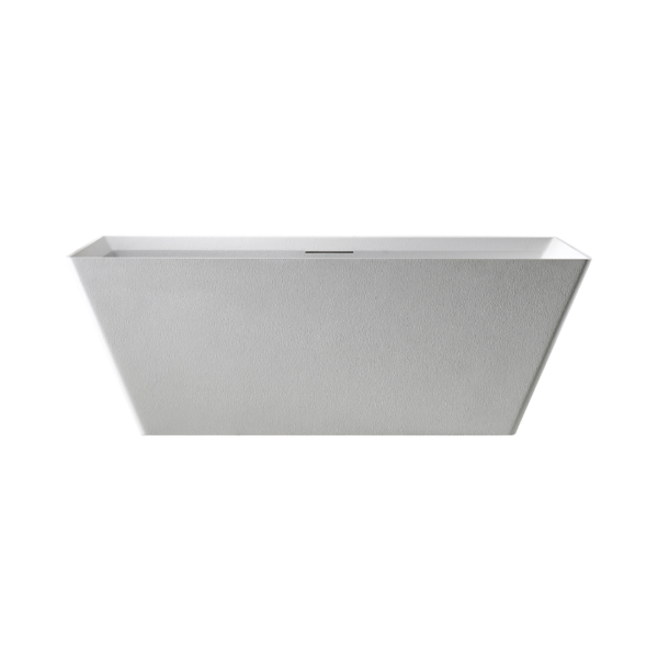 Rock Texture Bathtub Perfect Line Design White - D001