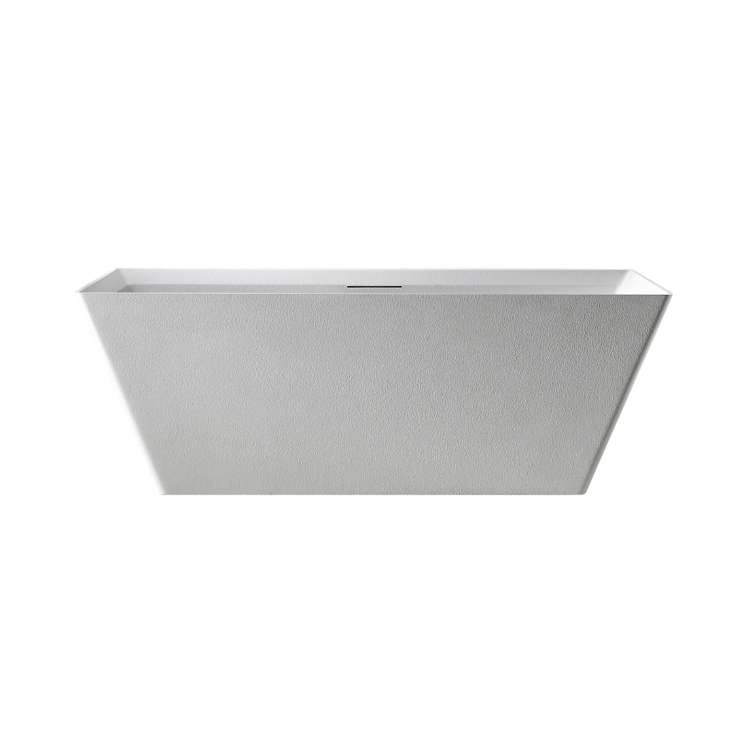 Rock Texture Bathtub Perfect Line Design White - D001 - Image 3
