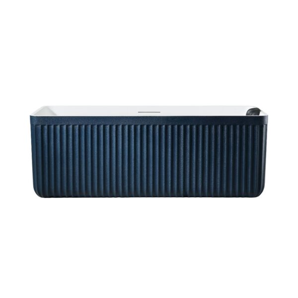 Rock Texture Bathtub Two-tone color products Prussian-Blue+White - D005