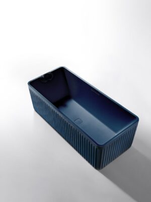 Rock Texture Bathtub  Prussian-Blue - D005