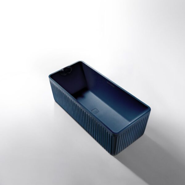 Rock Texture Bathtub  Prussian-Blue - D005