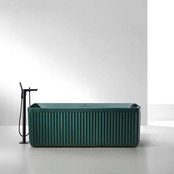 Rock Texture Bathtub Malachite-Green - D005