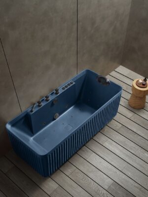 Rock Texture Bathtub Prussian-Blue - D005A