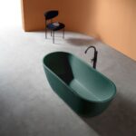 Rock Texture Bathtub Malachite - Green - D002