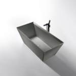 Rock Texture Bathtub Cement-Grey- D001
