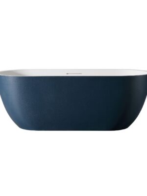 Rock Texture Bathtub TWO-TONE COLOR PRODUCTS Prussian-Blue+White - D002