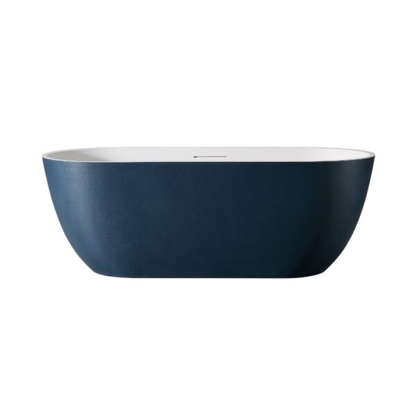 Rock Texture Bathtub TWO-TONE COLOR PRODUCTS Prussian-Blue+White - D002