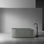 Rock Texture Bathtub Cement-Grey - D006