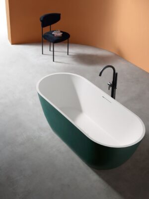 Rock Texture Bathtub TWO-TONE COLOR PRODUCTS Prussian - Malachite-Green+White - D002