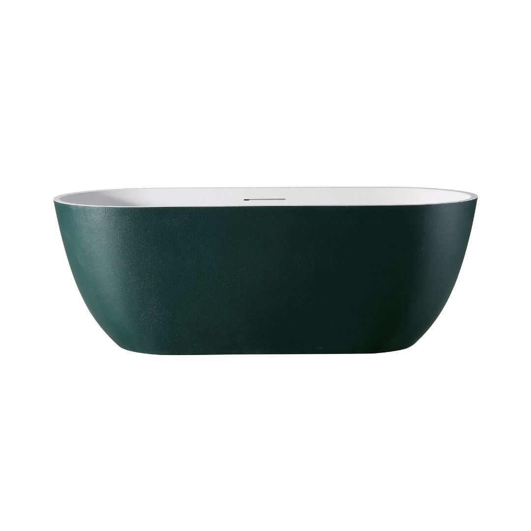 Rock Texture Bathtub TWO-TONE COLOR PRODUCTS Prussian - Malachite-Green+White - D002 - Image 2
