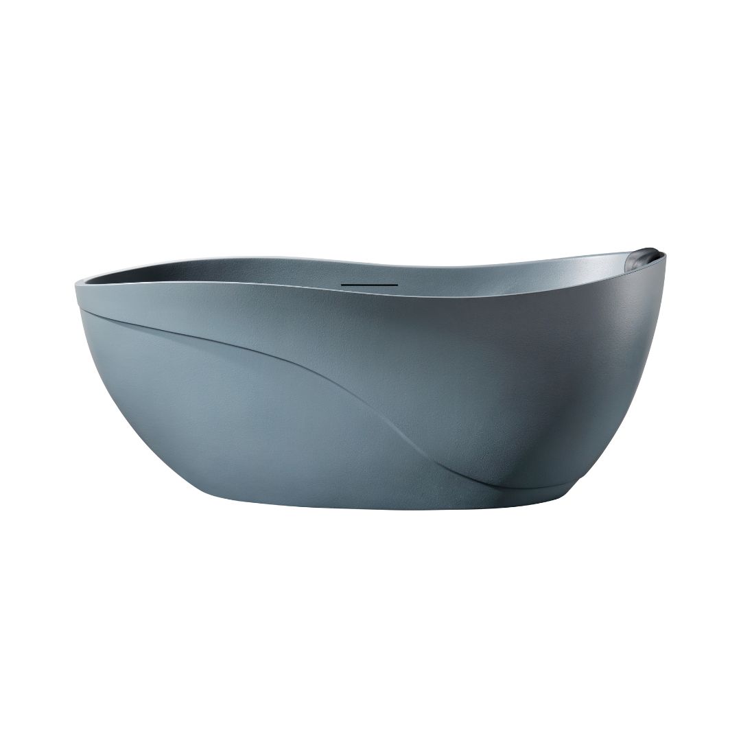 Rock Texture Bathtub Blue-Grey - D007