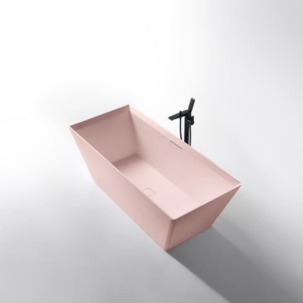 Rock Texture Bathtub Pink - D001