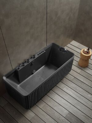 Rock Texture Bathtub Black - D005A