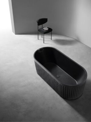Rock Texture Bathtub Black - D006