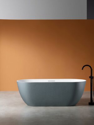 Rock Texture Bathtub TWO-TONE COLOR PRODUCTS Prussian - Blue-Grey+White - D002