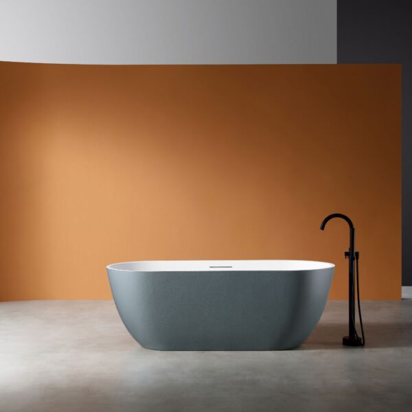 Rock Texture Bathtub TWO-TONE COLOR PRODUCTS Prussian - Blue-Grey+White - D002