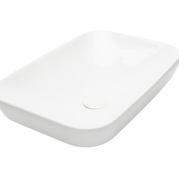 Glossy White Rectangular Basin- 010