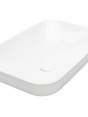 Glossy White Rectangular Basin- 010