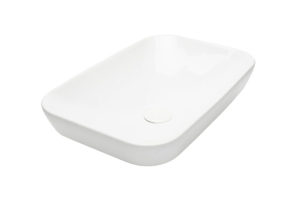 Glossy White Rectangular Basin- 008
