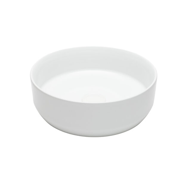 Glossy White Round Basin- 118
