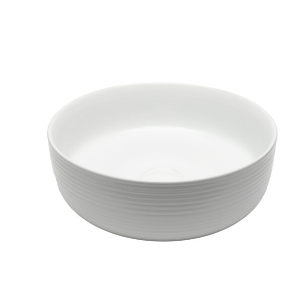 Glossy White Round Basin- 119