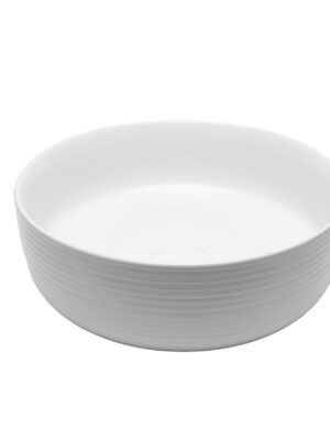 Glossy White Round Basin- 119