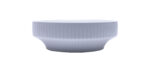 Glossy White Stripped Round Basin- 121