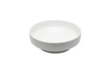 Glossy White Stripped Round Basin- 121