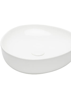 Glossy White Counter Basin- 124