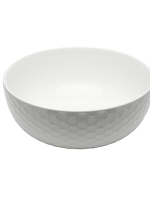 Glossy White Stripped Bowl Basin- 127