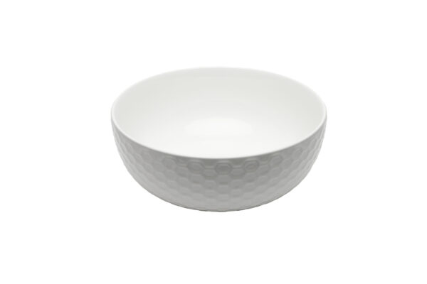 Glossy White Stripped Bowl Basin- 127