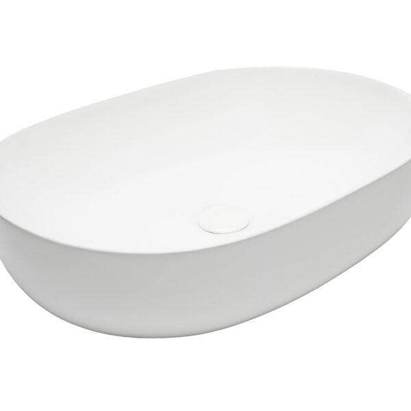 Glossy White Surface-Mounted Washbasin- 128