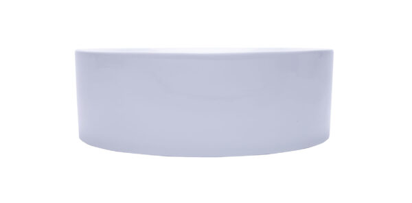 Glossy White Round Counter Basin- 130