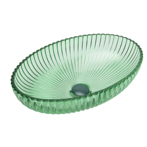 Oval Fluted Glass-002
