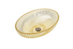 Oval Fluted Glass-002