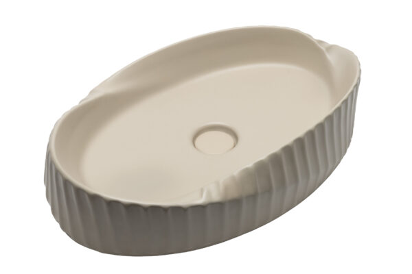 Oval Fluted Matt Basin- 123